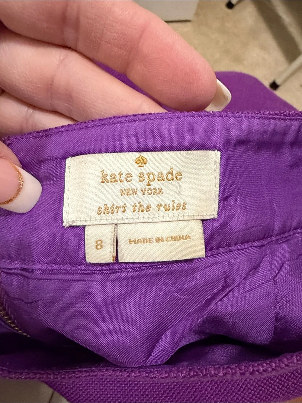 kate spade Vibrant Purple Mini Skirt